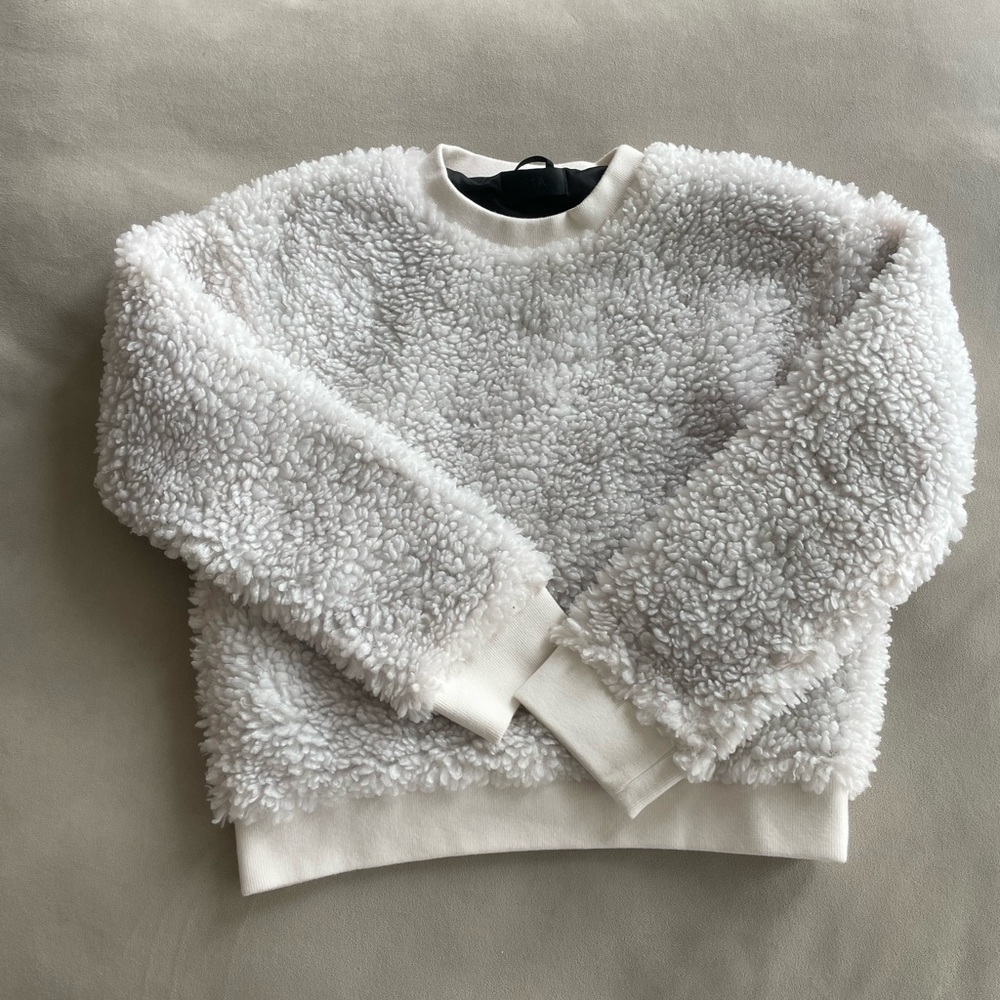 RtA faux shearling crewneck size M